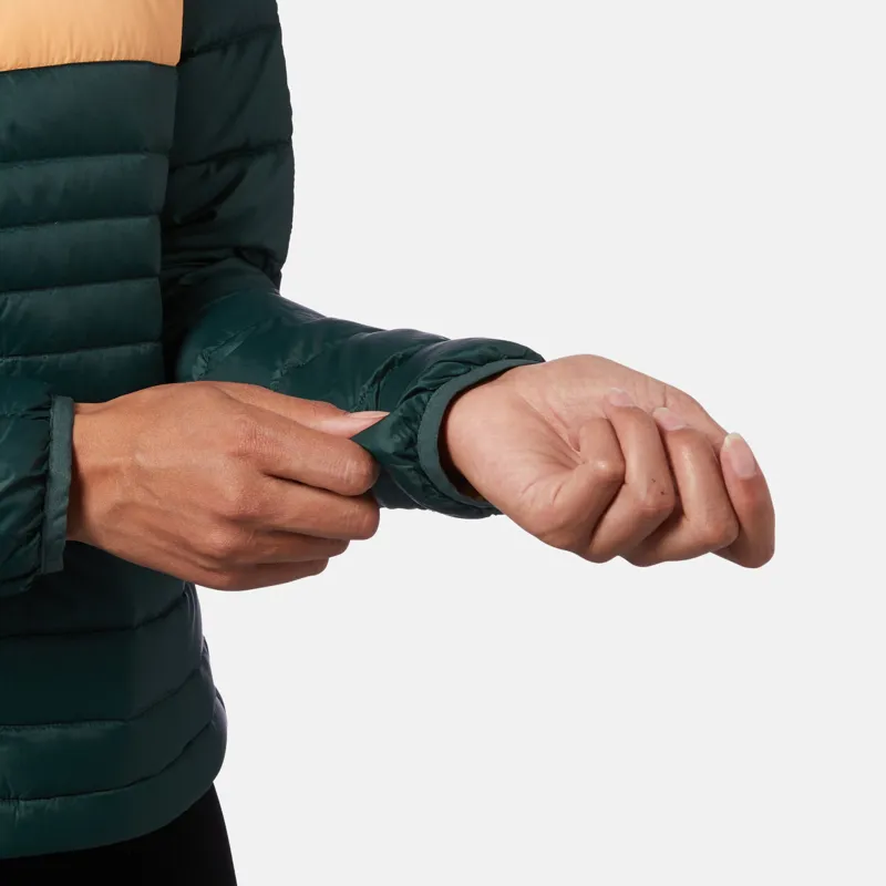 Cotopaxi Womens Fuego Down Hooded Jacket - Dark Forest Stripes-10